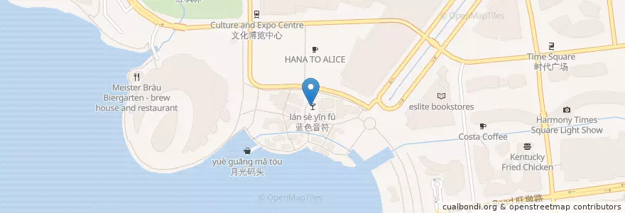 Mapa de ubicacion de 蓝色音符 en China, Suzhou, Jiangsu, 姑苏区, 苏州工业园区直属镇, 苏州工业园区.