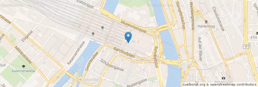 Mapa de ubicacion de Cafe Oscar en Switzerland, Zurich, District Zurich, Zurich.