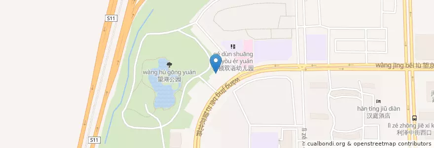 Mapa de ubicacion de 潇湘府 en 중국, 베이징시, 허베이성, 朝阳区 / Chaoyang.