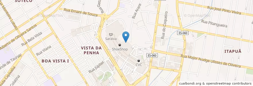 Mapa de ubicacion de Bello Pastel en Brasil, Região Sudeste, Espírito Santo, Região Geográfica Intermediária De Vitória, Região Metropolitana Da Grande Vitória, Vila Velha, Microrregião Vitória.