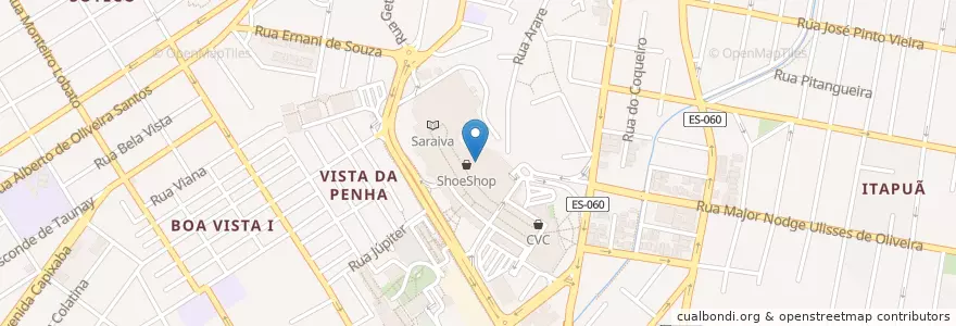 Mapa de ubicacion de Bifão Steakhouse en Brazil, Jihovýchodní Region, Espírito Santo, Região Geográfica Intermediária De Vitória, Região Metropolitana Da Grande Vitória, Vila Velha, Microrregião Vitória.