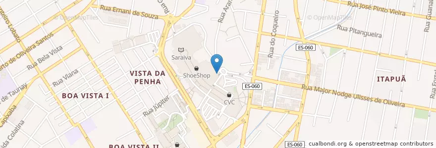 Mapa de ubicacion de Camarão e Companhia en ブラジル, 南東部地域, エスピリト サント, Região Geográfica Intermediária De Vitória, Região Metropolitana Da Grande Vitória, ヴィラ・ヴェーリャ, Microrregião Vitória.