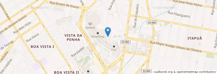 Mapa de ubicacion de Companhia do Churrasco en برزیل, منطقه جنوب شرقی برزیل, اسپیریتو سانتو, Região Geográfica Intermediária De Vitória, Região Metropolitana Da Grande Vitória, Vila Velha, Microrregião Vitória.