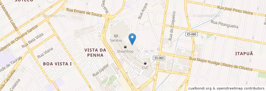 Mapa de ubicacion de Ki Brazão en برزیل, منطقه جنوب شرقی برزیل, اسپیریتو سانتو, Região Geográfica Intermediária De Vitória, Região Metropolitana Da Grande Vitória, Vila Velha, Microrregião Vitória.