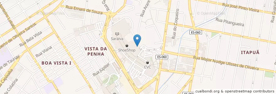 Mapa de ubicacion de Koni en ブラジル, 南東部地域, エスピリト サント, Região Geográfica Intermediária De Vitória, Região Metropolitana Da Grande Vitória, ヴィラ・ヴェーリャ, Microrregião Vitória.