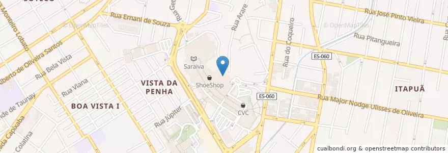 Mapa de ubicacion de Patron Pizza en Brasil, Região Sudeste, Espírito Santo, Região Geográfica Intermediária De Vitória, Região Metropolitana Da Grande Vitória, Vila Velha, Microrregião Vitória.