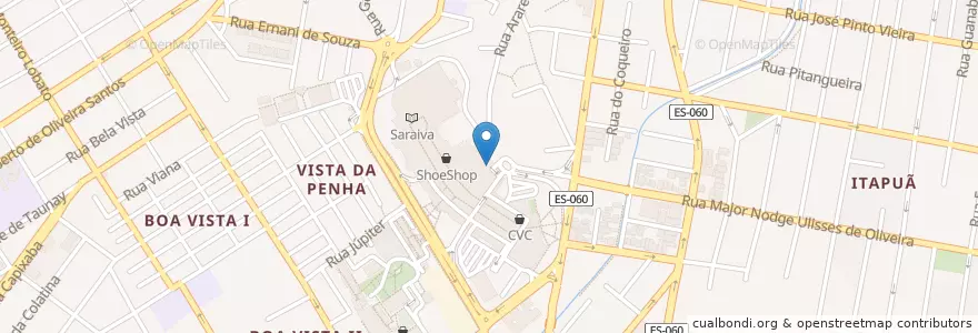 Mapa de ubicacion de Spoleto en برزیل, منطقه جنوب شرقی برزیل, اسپیریتو سانتو, Região Geográfica Intermediária De Vitória, Região Metropolitana Da Grande Vitória, Vila Velha, Microrregião Vitória.