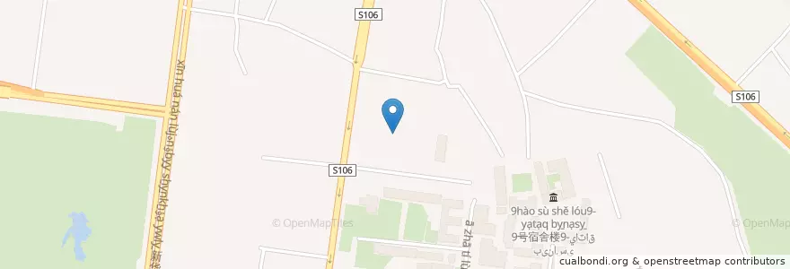 Mapa de ubicacion de 友谊医院دوستلۇق دوختۇرخانىسى en Cina, Xinjiang, 乌鲁木齐市 / Ürümqi / ئۈرۈمچى, 天山区 تەڭرىتاغ رايونى, 胜利路街道.