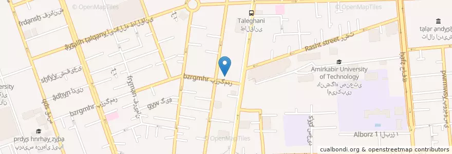 Mapa de ubicacion de بانک ملت en ایران, استان تهران, شهرستان تهران, تهران, بخش مرکزی شهرستان تهران.