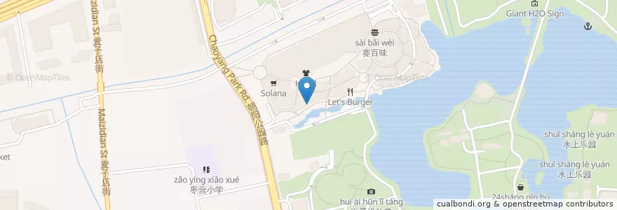 Mapa de ubicacion de Pizza Express en 中国, 北京市, 河北省, 朝阳区 / Chaoyang.