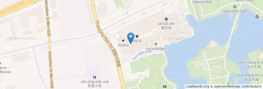 Mapa de ubicacion de SoLounge 素兰至 Salad Bar Buffet en الصين, بكين, خبي, 朝阳区 / Chaoyang.
