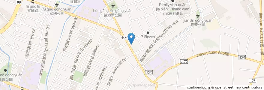 Mapa de ubicacion de KFC 肯德基 en 台湾, 新北市, 新荘区.