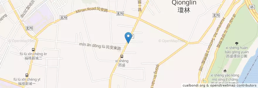Mapa de ubicacion de 台亞石油(新樹站) en 臺灣, 新北市, 新莊區.