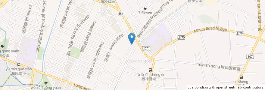 Mapa de ubicacion de 午時水加水站 en Taiwan, Nuova Taipei, Distretto Di Xinzhuang.