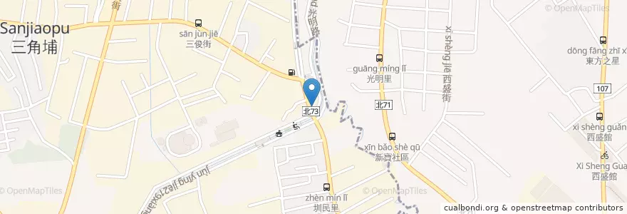 Mapa de ubicacion de 台亞石油(俊英站) en تايوان, تايبيه الجديدة, 新莊區.