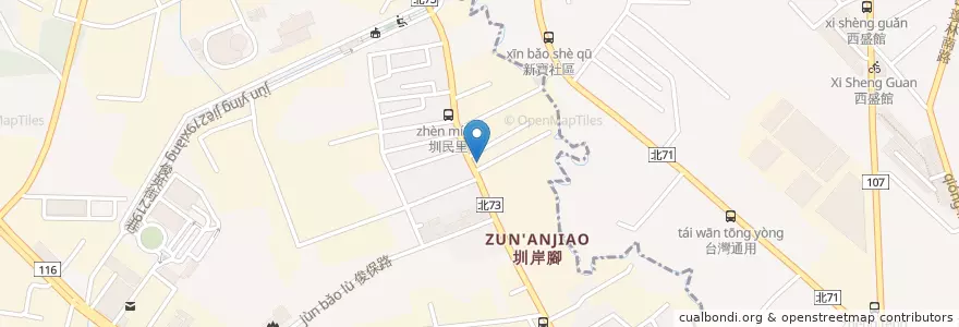 Mapa de ubicacion de 永和豆漿 en تایوان, 新北市, 新莊區, 樹林區.