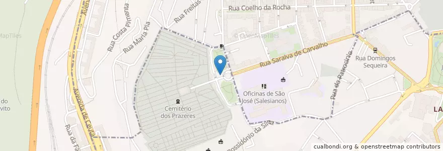 Mapa de ubicacion de Red. - we like it raw en Portugal, Aire Métropolitaine De Lisbonne, Lisbonne, Grande Lisboa, Lisbonne, Estrela, Campo De Ourique.