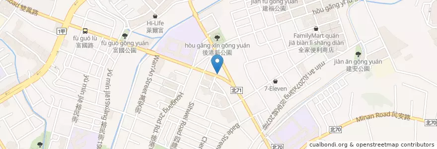 Mapa de ubicacion de Pizza Hut 必勝客 en Тайвань, Новый Тайбэй, 新莊區.