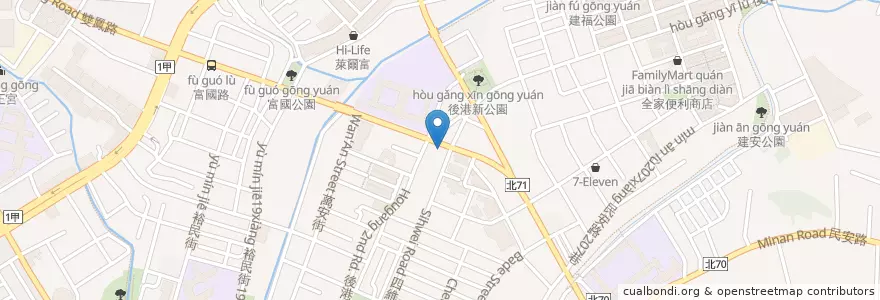 Mapa de ubicacion de 路易莎 en تایوان, 新北市, 新莊區.
