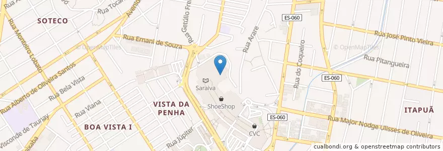 Mapa de ubicacion de Banco Daycoval en Brasil, Região Sudeste, Espírito Santo, Região Geográfica Intermediária De Vitória, Região Metropolitana Da Grande Vitória, Vila Velha, Microrregião Vitória.