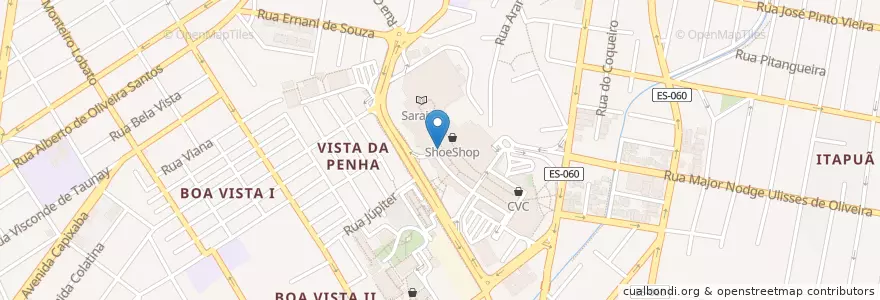 Mapa de ubicacion de Drogasil en ブラジル, 南東部地域, エスピリト サント, Região Geográfica Intermediária De Vitória, Região Metropolitana Da Grande Vitória, ヴィラ・ヴェーリャ, Microrregião Vitória.