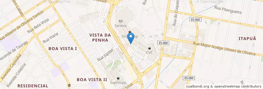 Mapa de ubicacion de Rock Burger en ブラジル, 南東部地域, エスピリト サント, Região Geográfica Intermediária De Vitória, Região Metropolitana Da Grande Vitória, ヴィラ・ヴェーリャ, Microrregião Vitória.