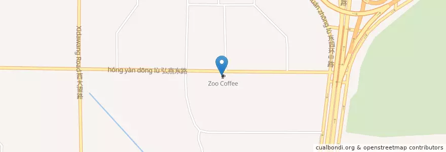 Mapa de ubicacion de Zoo Coffee en China, Beijing, Hebei, Chaoyang District.