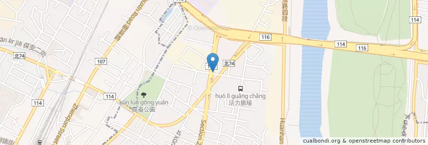 Mapa de ubicacion de 台亞石油(浮洲橋站) en Taiwán, Nuevo Taipéi, 板橋區.