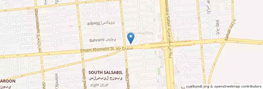 Mapa de ubicacion de بانک مهر اقتصاد en Iran, Teheran, شهرستان تهران, Teheran, بخش مرکزی شهرستان تهران.