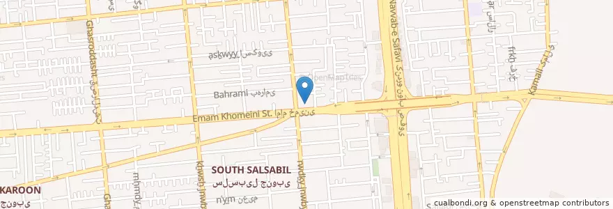 Mapa de ubicacion de داروخانه شبانه روزی دکتر کوخابی en إیران, طهران, مقاطعة طهران, طهران, بخش مرکزی شهرستان تهران.