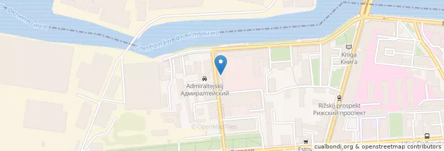 Mapa de ubicacion de Lazzat en Rusland, Северо-Западный Федеральный Округ, Oblast Leningrad, Sint-Petersburg, Адмиралтейский Район.