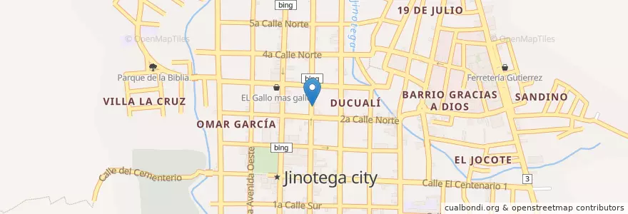 Mapa de ubicacion de Antiguo Cine Betty en Nicaragua, Jinotega, Jinotega (Municipio).