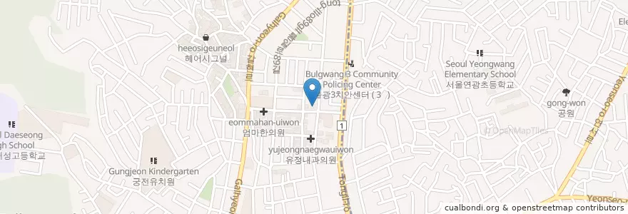 Mapa de ubicacion de 훼밀리 베이커리 en کره جنوبی, سئول, 은평구.