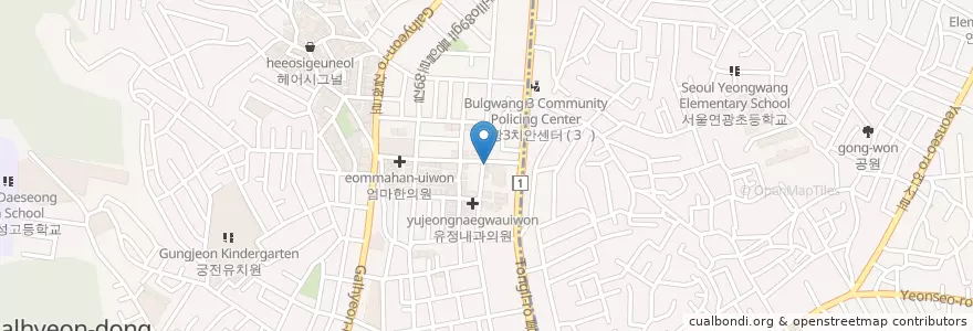 Mapa de ubicacion de 종로떡집 en Güney Kore, Seul, 은평구.