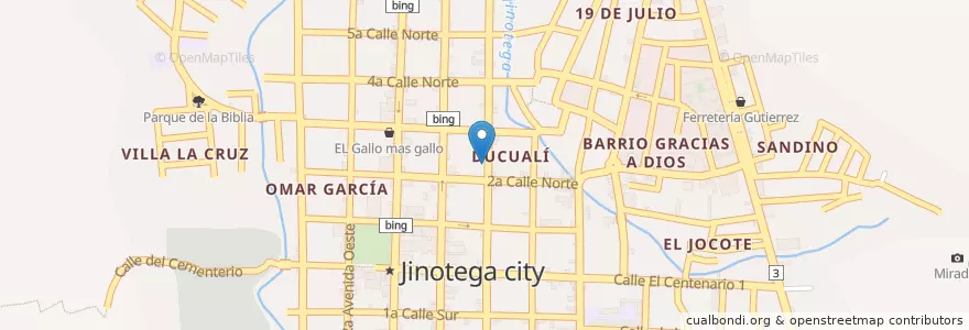 Mapa de ubicacion de ProMujer en Nicaragua, Jinotega, Jinotega (Municipio).