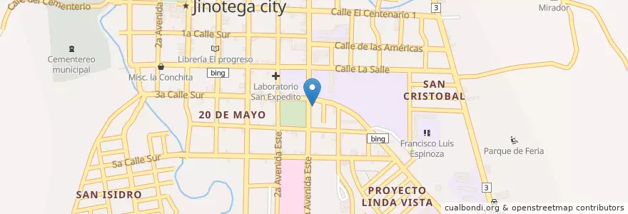Mapa de ubicacion de Clínica Rosa Matu en 니카라과, Jinotega, Jinotega (Municipio).