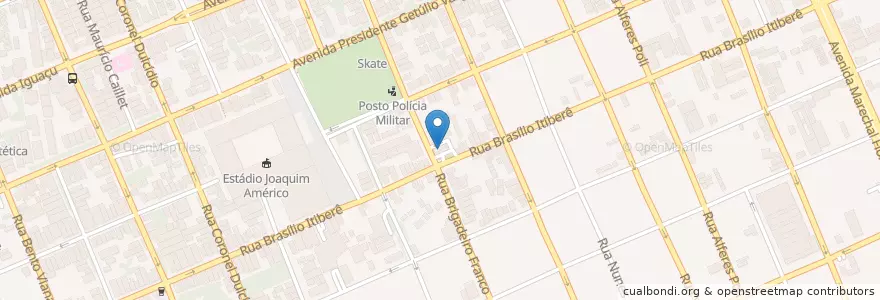 Mapa de ubicacion de Posto Chaparral en البَرَازِيل, المنطقة الجنوبية, بارانا, Região Geográfica Intermediária De Curitiba, Região Metropolitana De Curitiba, Microrregião De Curitiba, كوريتيبا.