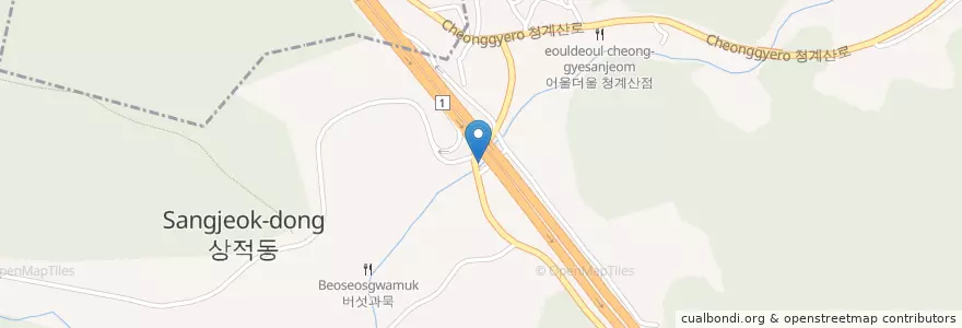 Mapa de ubicacion de 옛골 (Yetgol) en 대한민국, 경기도, 수정구.
