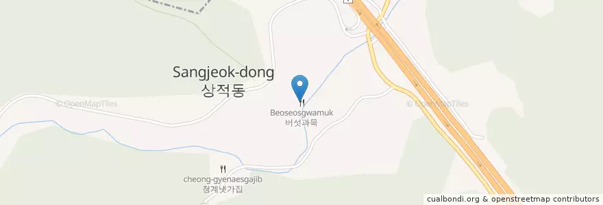 Mapa de ubicacion de 버섯과묵 (Beoseosgwamuk) en Республика Корея, Кёнгидо, 수정구.