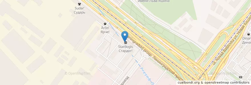Mapa de ubicacion de Стардог!s en Rusia, Distrito Federal Central, Москва, Северный Административный Округ, Район Беговой.