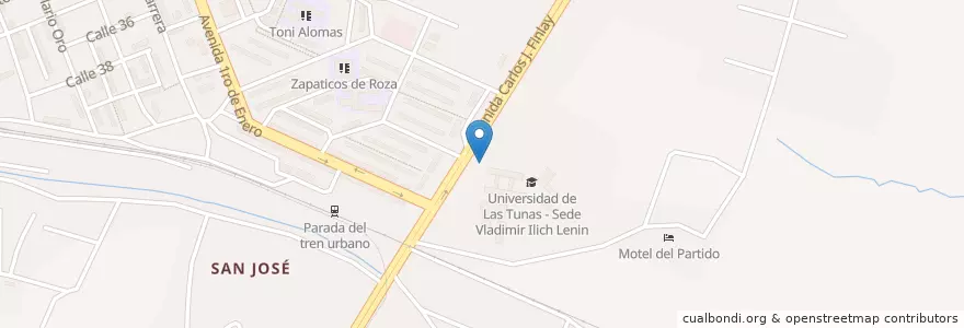 Mapa de ubicacion de Universidad Las Tunas en キューバ, Las Tunas, Las Tunas, Ciudad De Las Tunas.