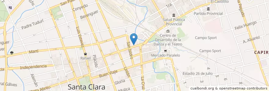 Mapa de ubicacion de Revolution Cafe-Museo en Cuba, Villa Clara, Santa Clara, Ciudad De Santa Clara.