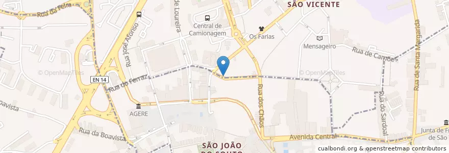 Mapa de ubicacion de Liffey Irish Pub en Portugal, North, Braga, Cávado, Braga.