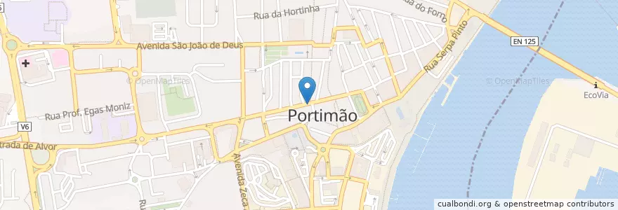 Mapa de ubicacion de A casa da Isabel en Portugal, Algarve, Algarve, Faro, Portimão, Portimão.