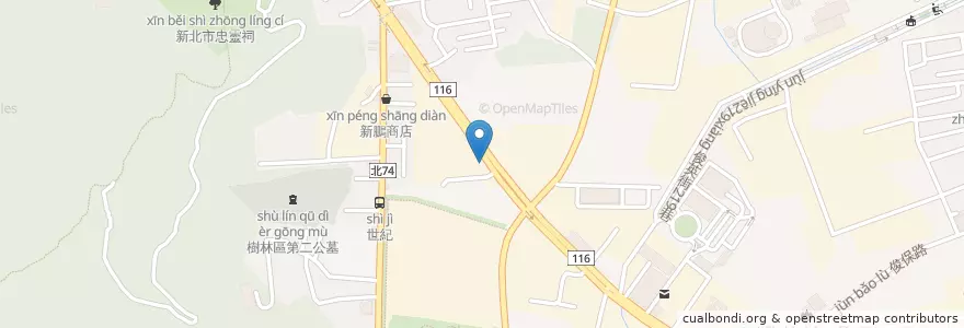 Mapa de ubicacion de 蓮品齋 素菜餐廳 en Taiwan, Nuova Taipei, Distretto Di Shulin.