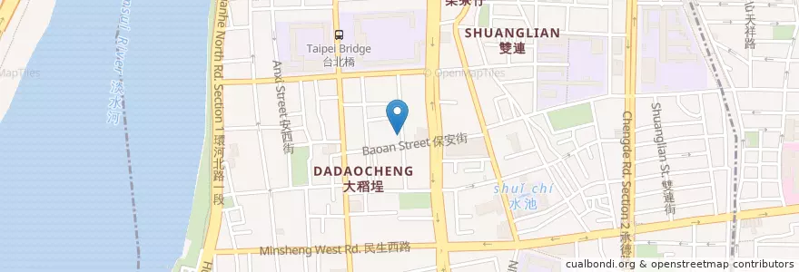 Mapa de ubicacion de 呷二嘴 en Taiwan, New Taipei, Taipei, Datong District.