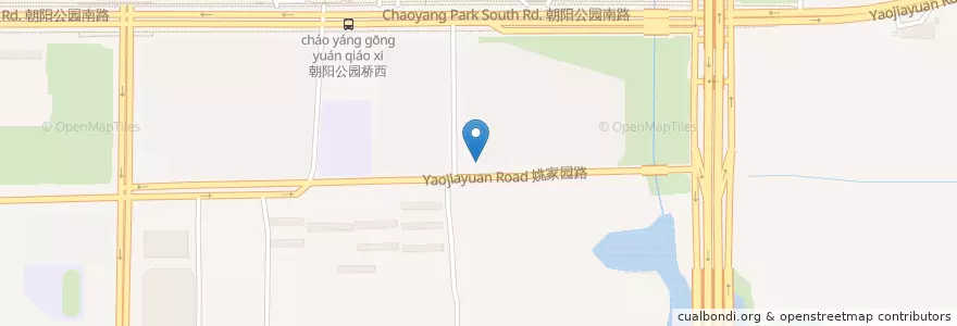 Mapa de ubicacion de Jamaica Blue en الصين, بكين, خبي, 朝阳区 / Chaoyang.