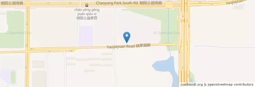 Mapa de ubicacion de Pizza+ en چین, پکن, هبئی, 朝阳区 / Chaoyang.