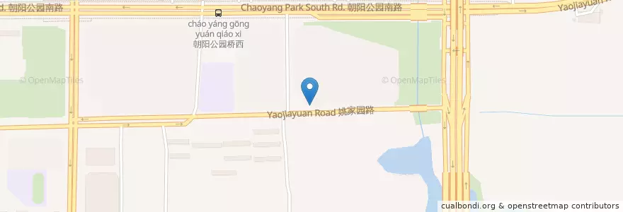 Mapa de ubicacion de Zoo Cafe en Китай, Пекин, Хэбэй, Район Чаоян.