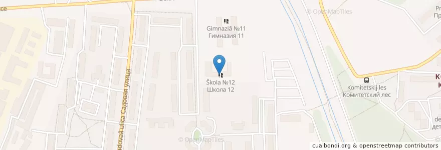 Mapa de ubicacion de Школа №12 en ロシア, 中央連邦管区, モスクワ州, Городской Округ Королёв.